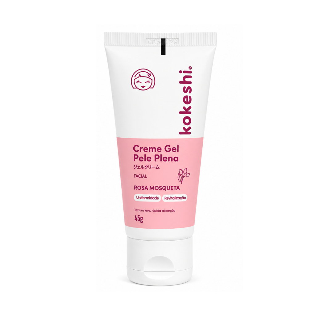 Creme Gel Facial Pele Plena Kokeshi Antienvelhecimento 45g