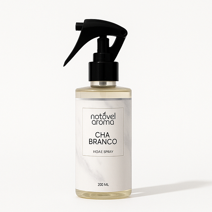 Odorizante Home Spray Aromatizador de Ambiente Cheirinho Tecidos Chá Branco 200ml