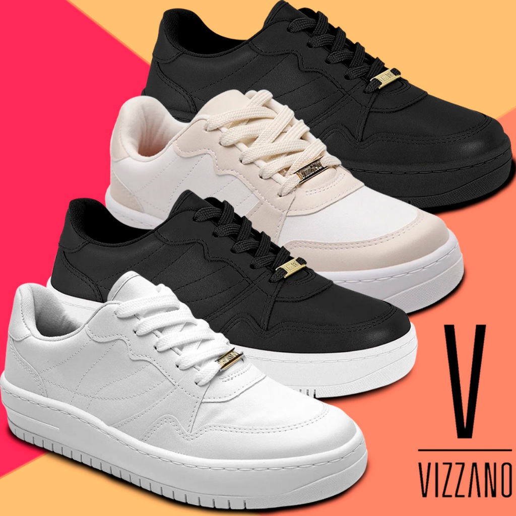 Tênis Feminino Benévola Plataforma Branco Preto Casual Leve Sapatenis Macio Style Confortável