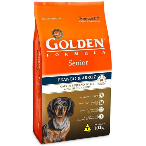 Alimento Golden Premium Especial Formula Para Cãe Senior De Raza Pequena Sabor Frango Y Arroz De 10.1 Kg