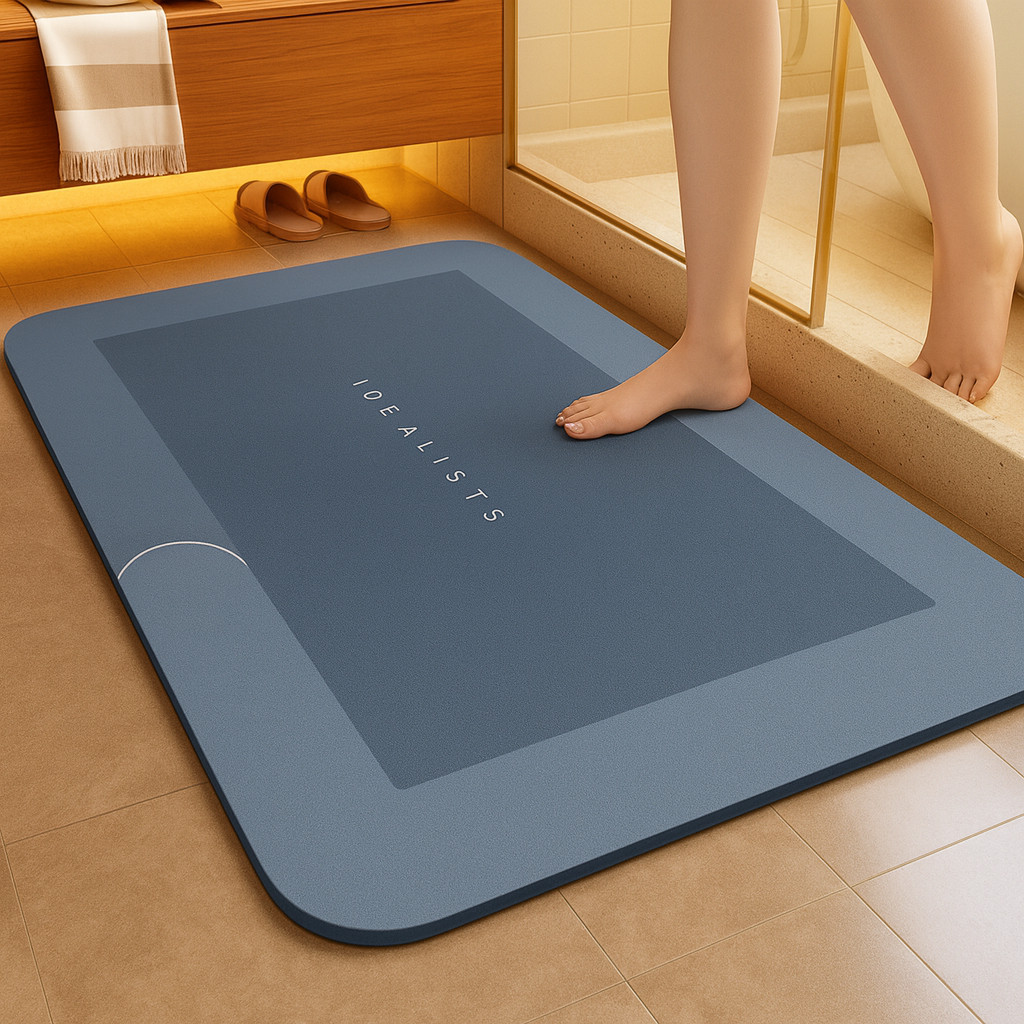 Tapete para Banheiro de Secagem Rápida e Super Absorvente Ideal para Chuveiro Cozinha e Varanda