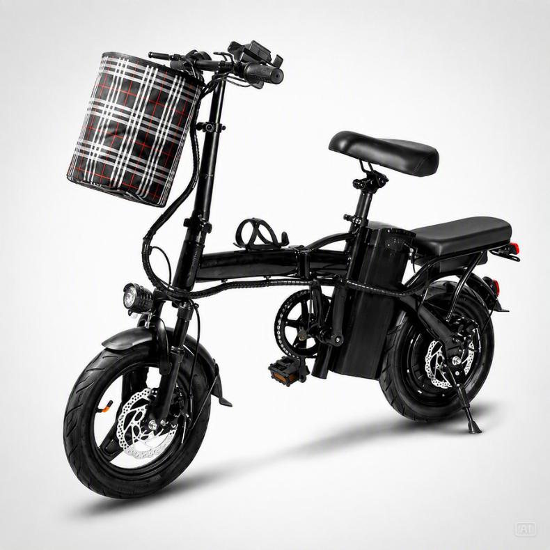Bicicleta Elétrica 25km/h Dobravél Pedal W8 400w Autonomia 25km 48v 10ah