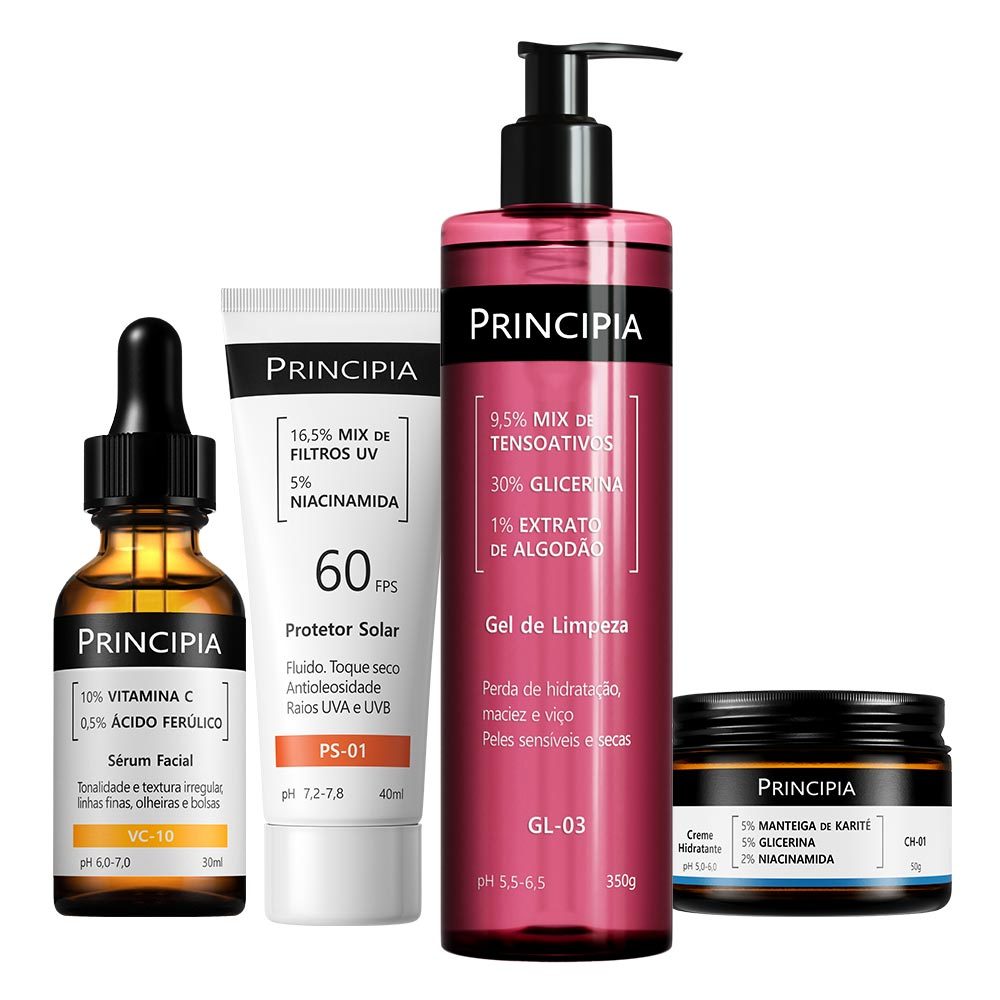 Principia Kit Essencial GL-03 + CH + VC + PS-01 FPS 60 ou PS-05 FPS 70