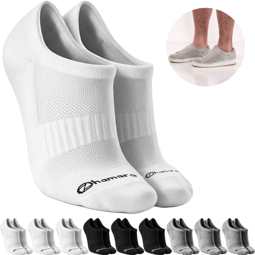 Kit 10 Pares Meias Zhamaro Algodão Sapatilha Masculina Feminina Meia Cano Curto Soquete Confortável